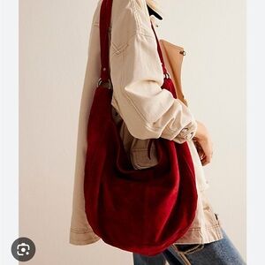Free People Roma Suede Tote Bag